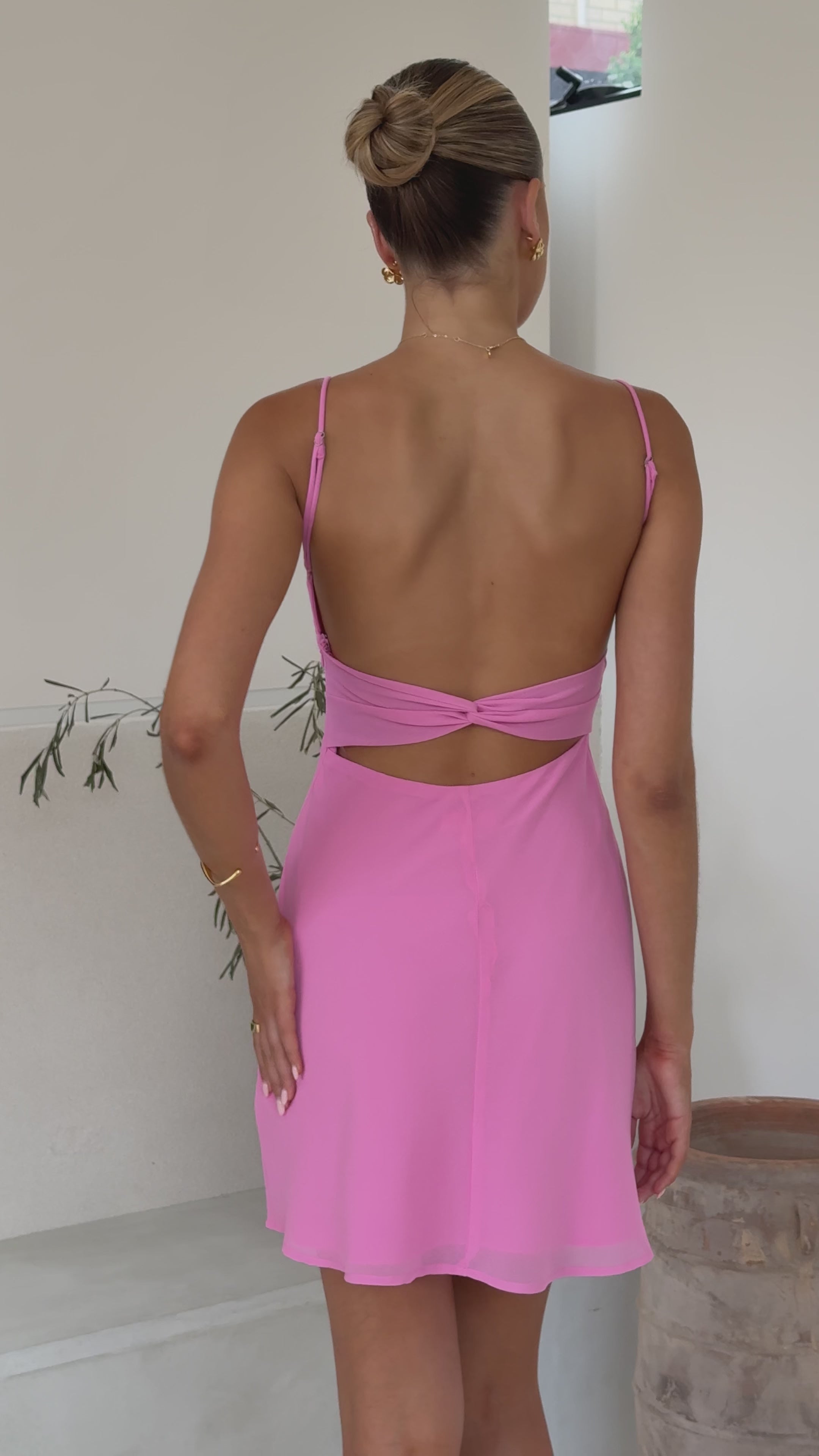 Margie Mini Dress - Pink