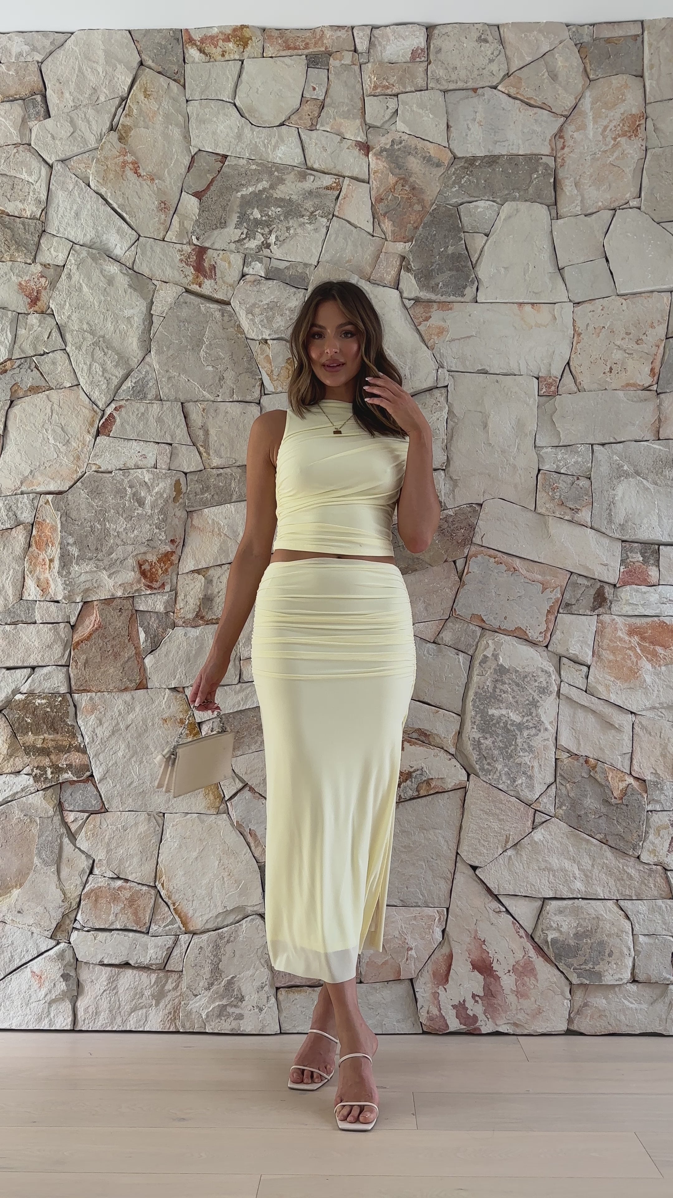 Cora Maxi Skirt - Yellow