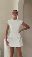 Fiona Mini Dress - Cream