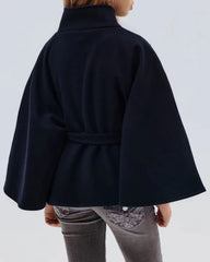 Blue Loose Single Button Jacket