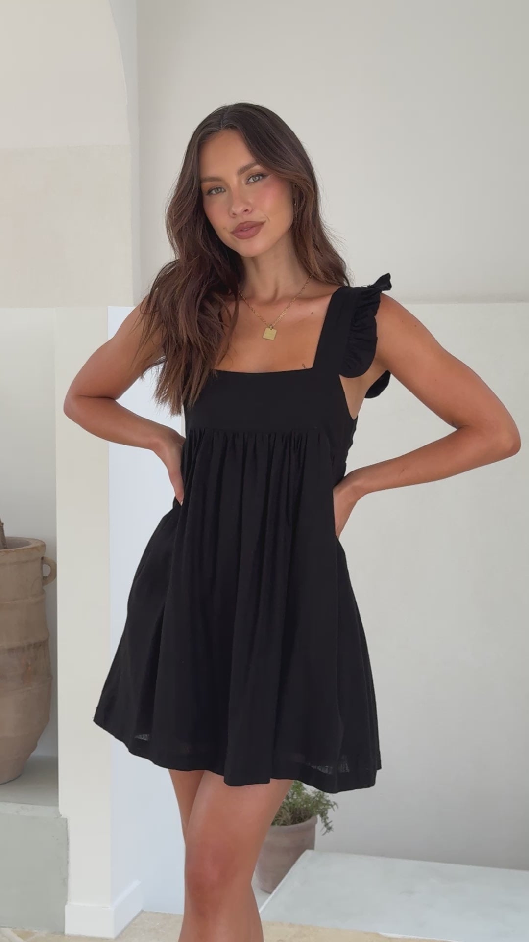 Josifine Mini Dress - Black