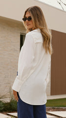 Juliana Button Up Shirt - White
