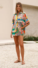 Freya Shorts - Dazzle Print