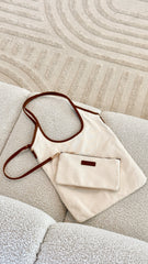 Isobel Shoulder Bag - Natural Linen