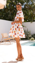 Erin Mini Dress - Springtime Print
