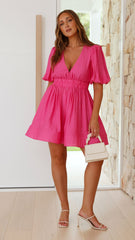 Erin Mini Dress - Pink