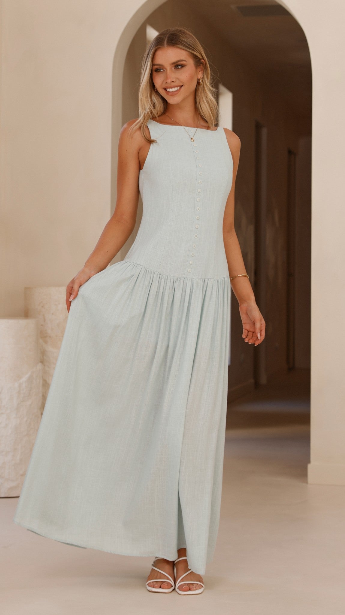 Kora Maxi Dress - Blue