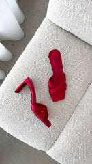 Kelsie Heels - Saffron Satin