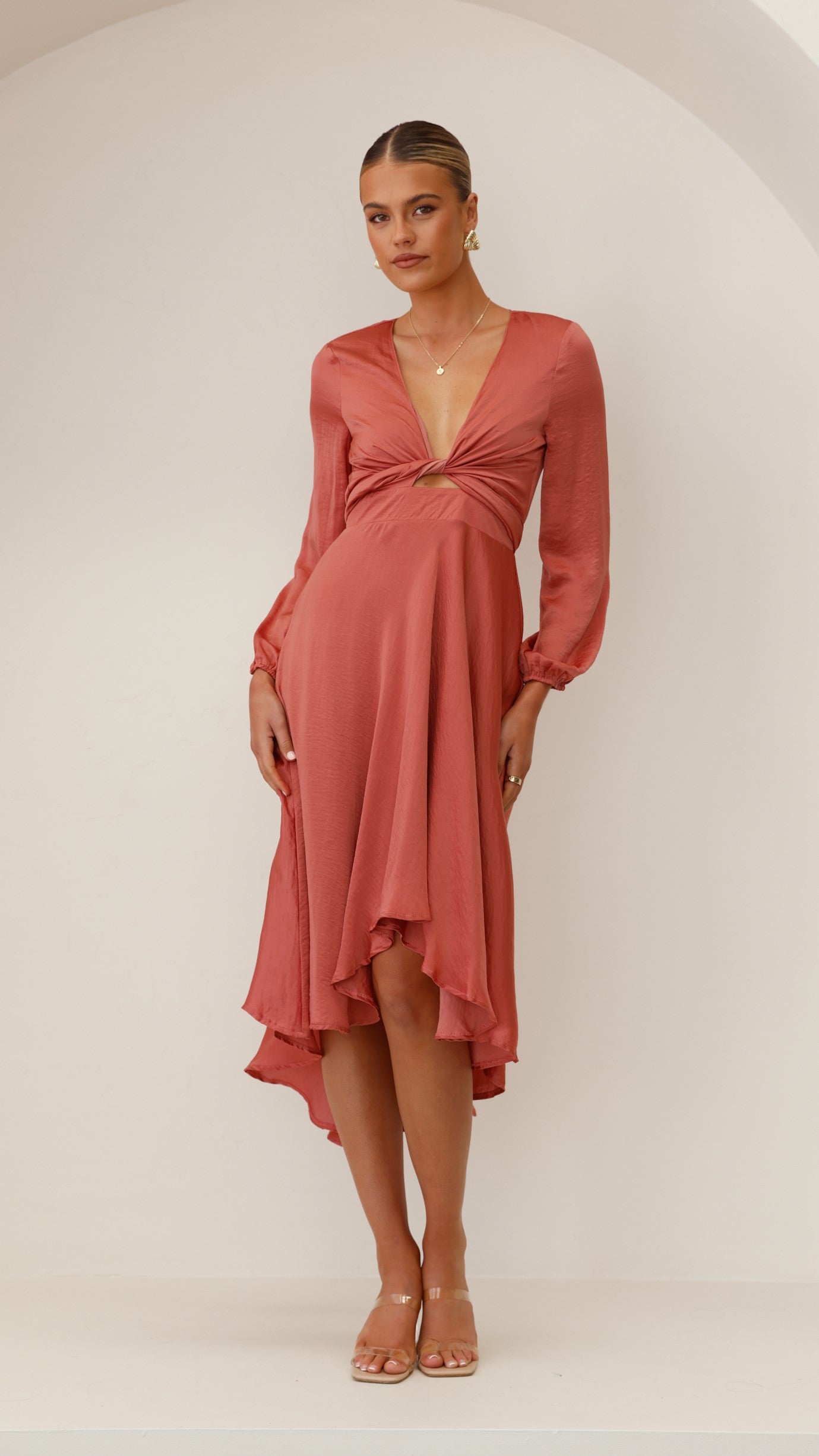 Starry Nights Dress - Baked Rose
