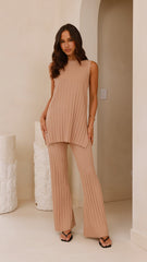 Megan Knit Pants - Camel