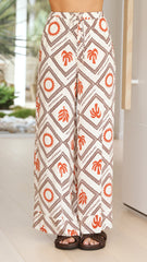 Sabin Pants - Rust/Brown