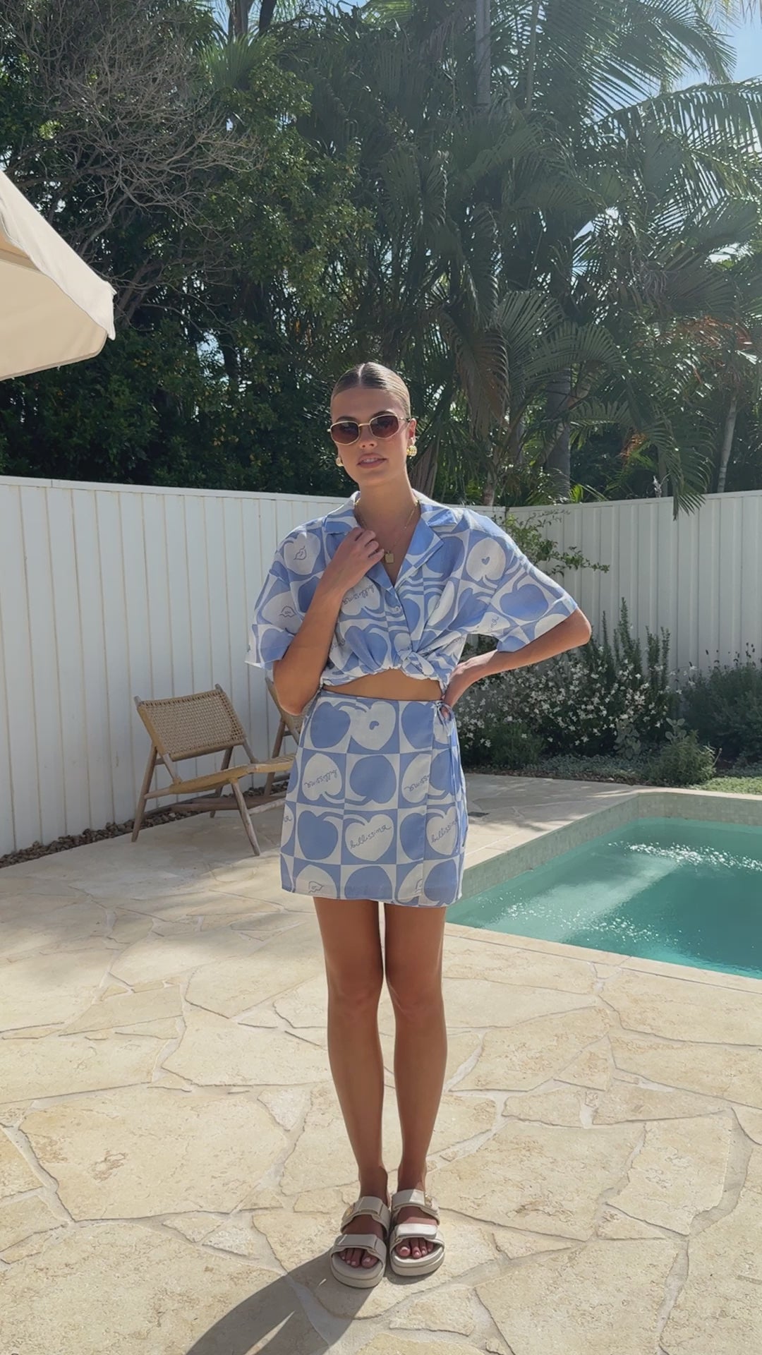 Abilene Button Up Shirt - Blue