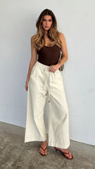 Josephine Pants - Off White Denim