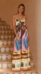 Teresa Jumpsuit - Brown/Orange