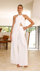 Melinda Halter Top - White