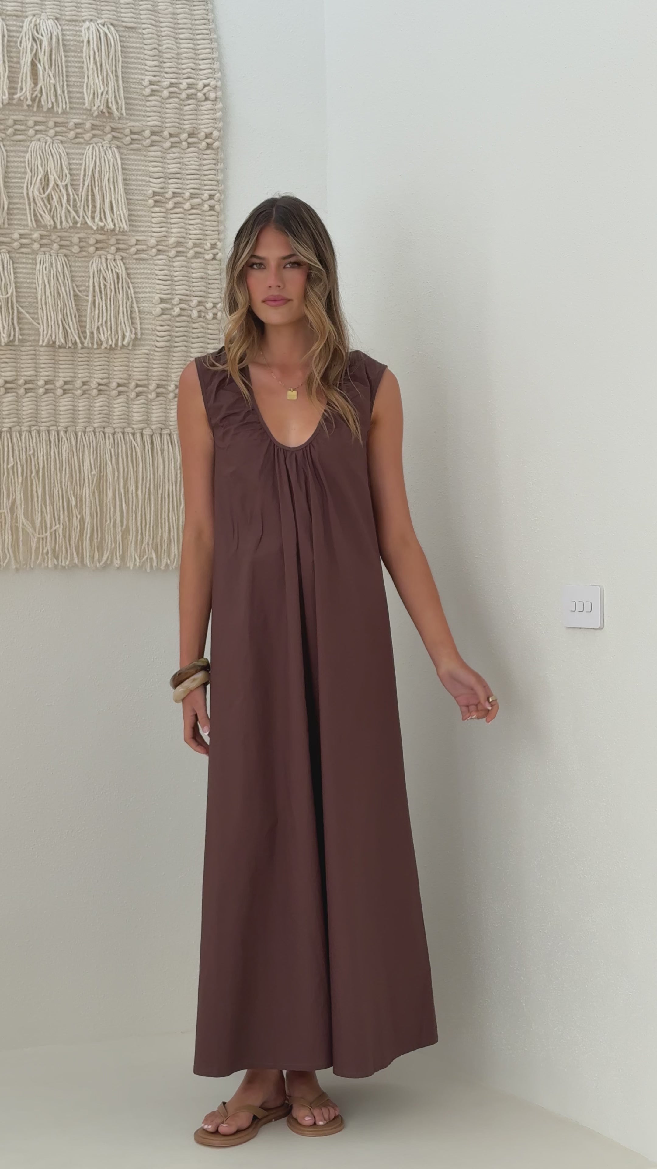 Scout Maxi Dress - Chocolate