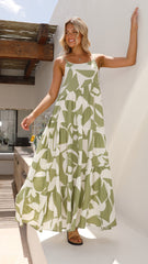 Bandit Maxi Dress - Sage Print