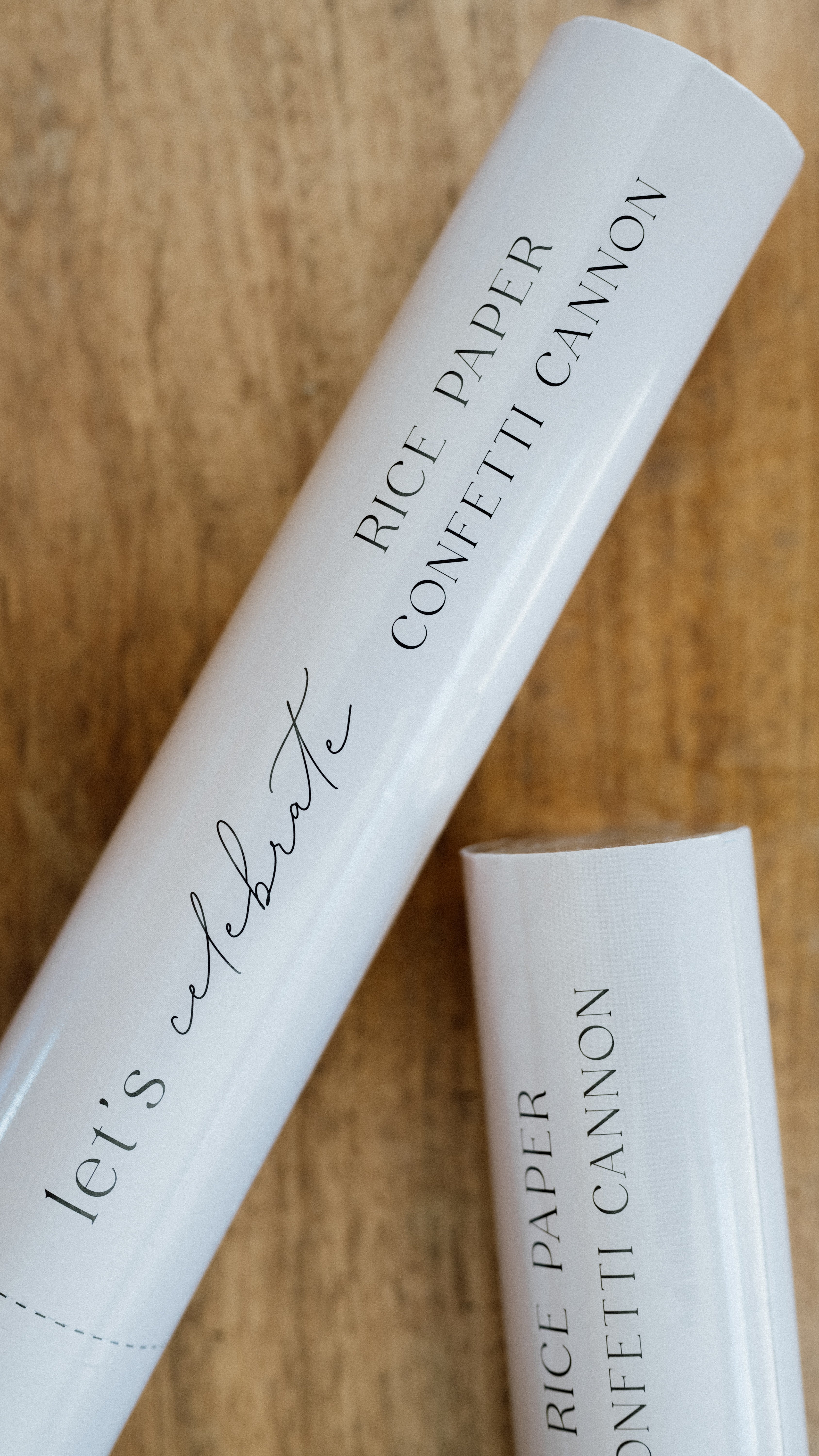 Biodegradable Confetti Cannon – Pink & White Hearts