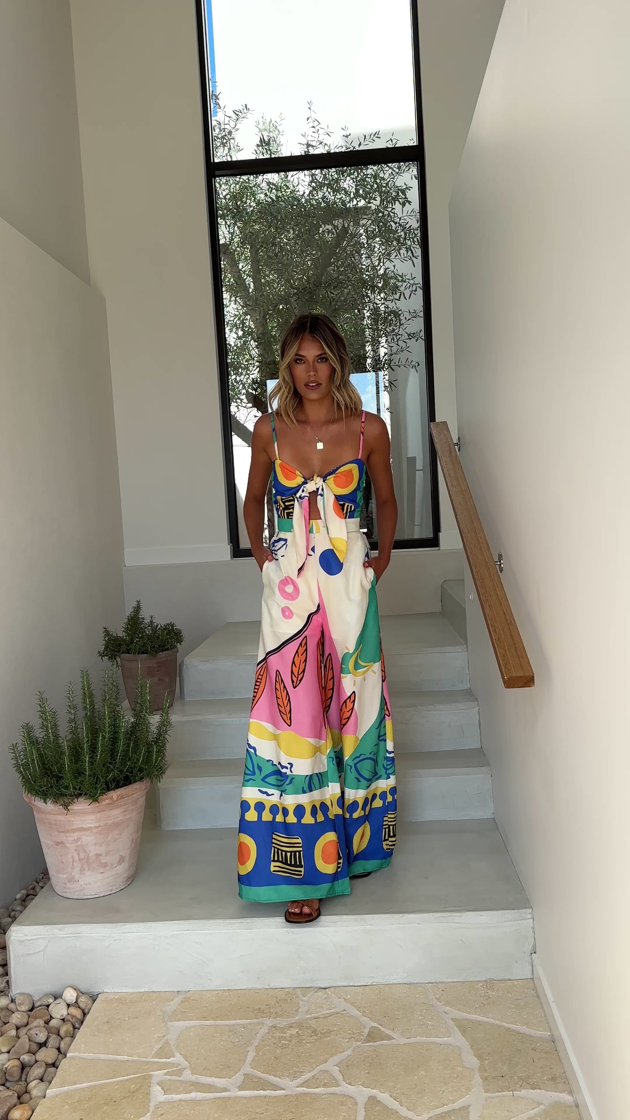 Teresa Jumpsuit - Blue/Pink