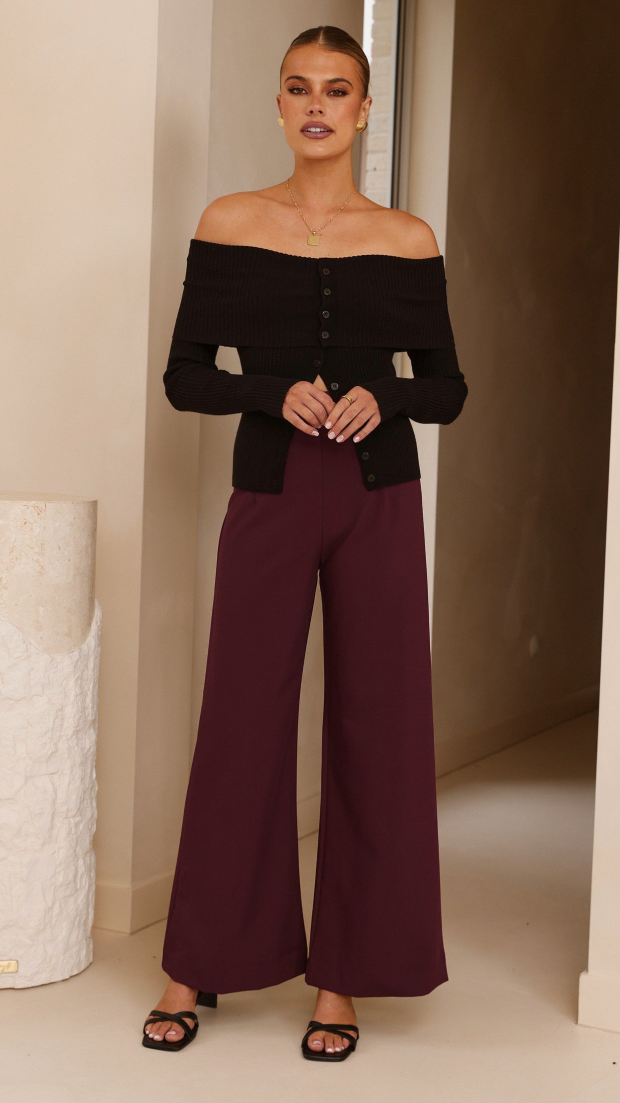 Garciela Pants - Wine