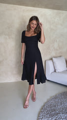 Dixie Midi Dress - Black