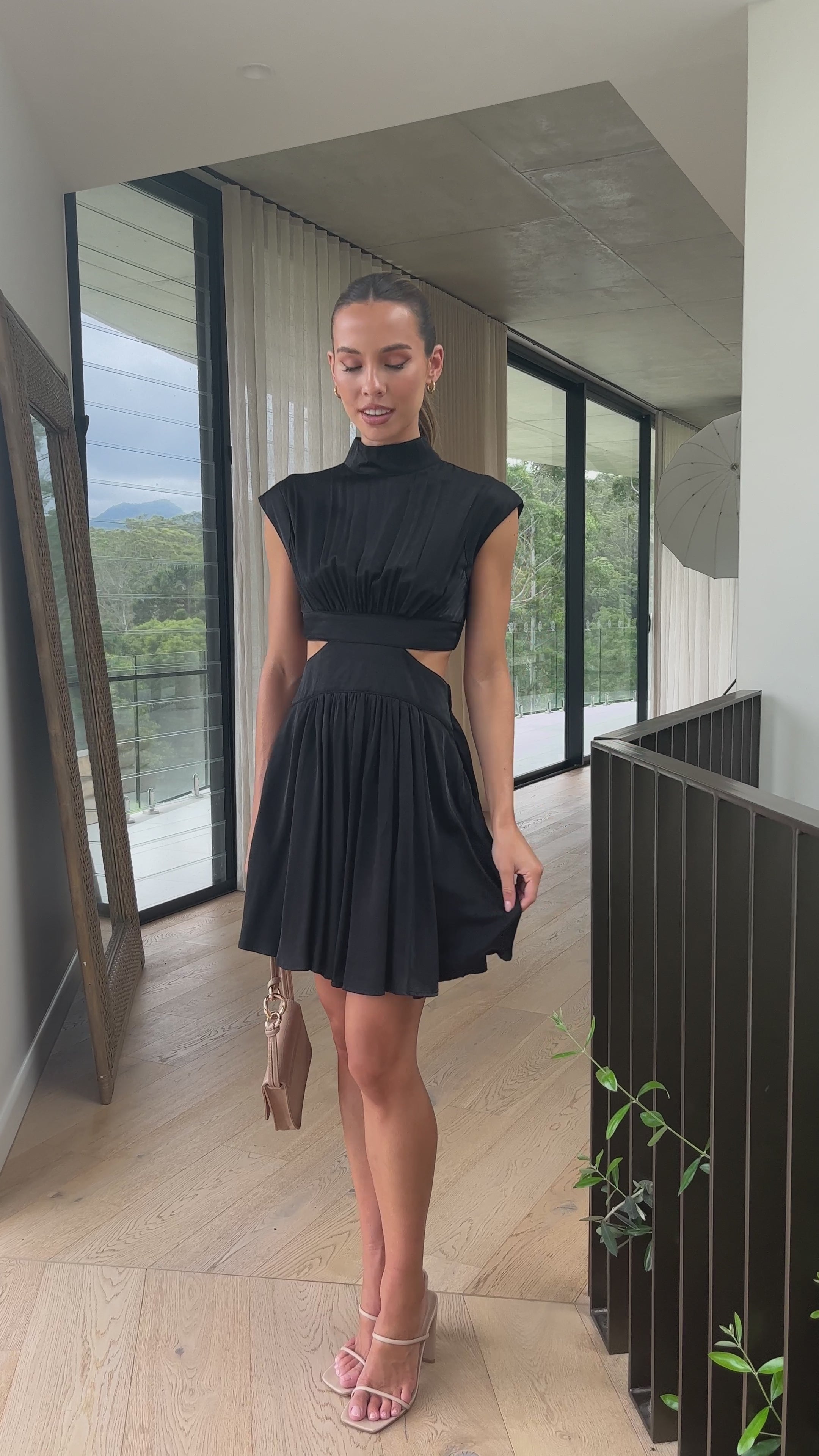 Beatrice Mini Dress - Black