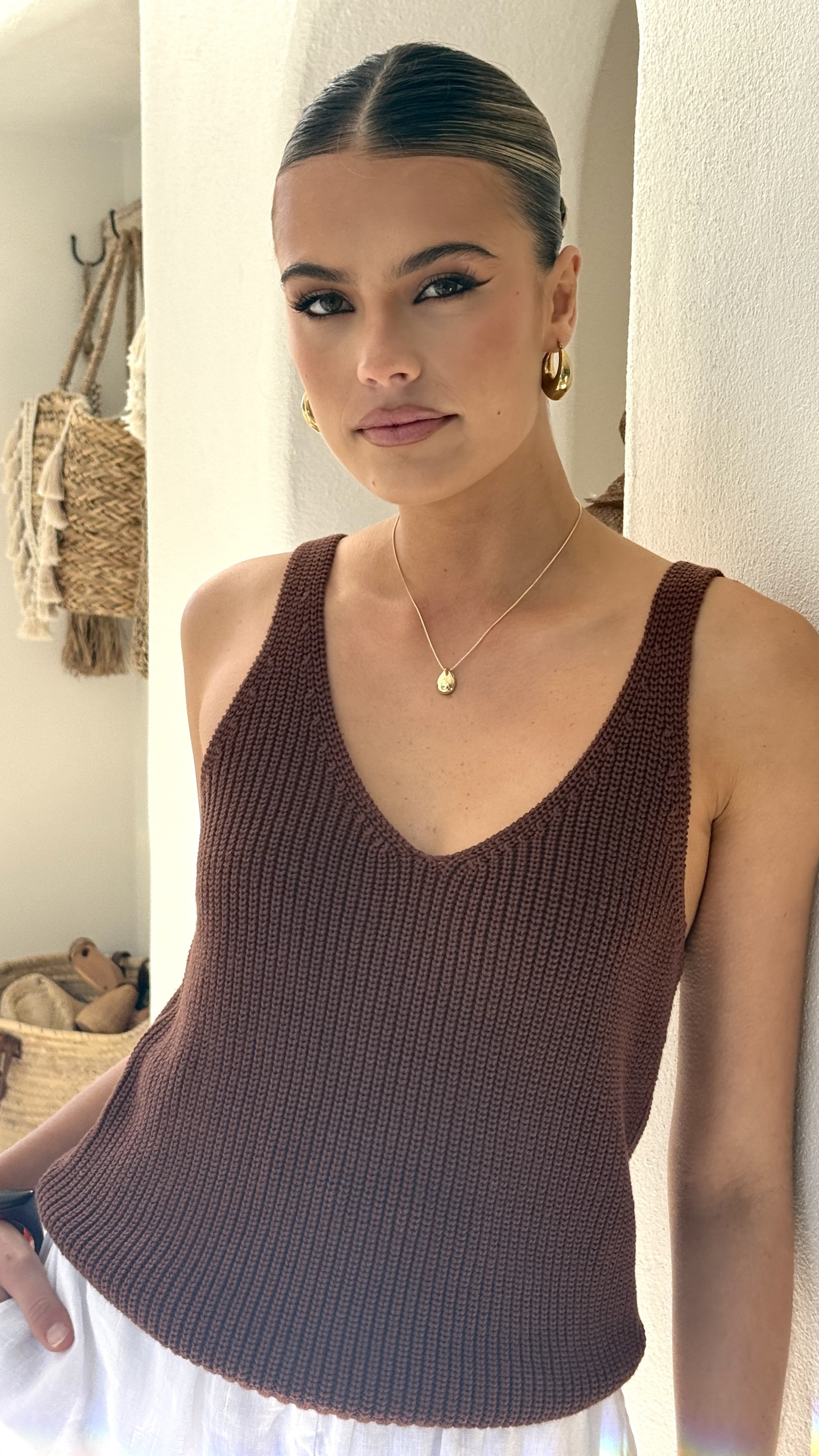 Neelia Top - Chocolate