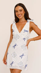 Tullie Mini Dress - Sweet Bow Blue