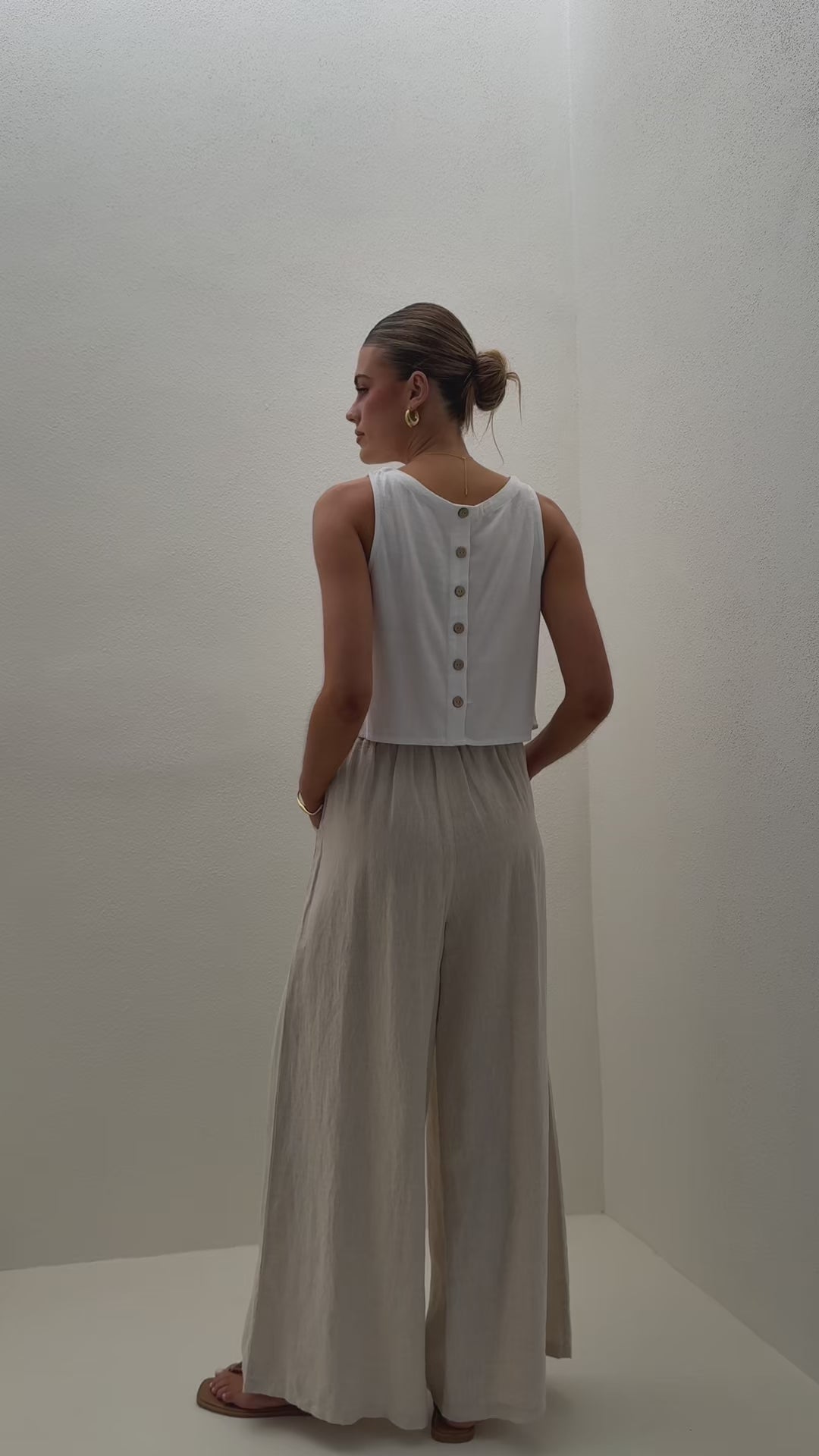 Persephone Crop Top - White
