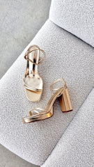 Shiloh Heel - Gold Metallic