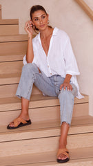 Vesper Short Sleeve Top - White