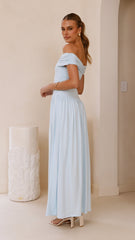 Manalla Maxi Dress - Sky Blue