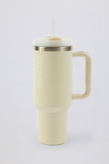 Stainless Steel Water Bottle in Cream