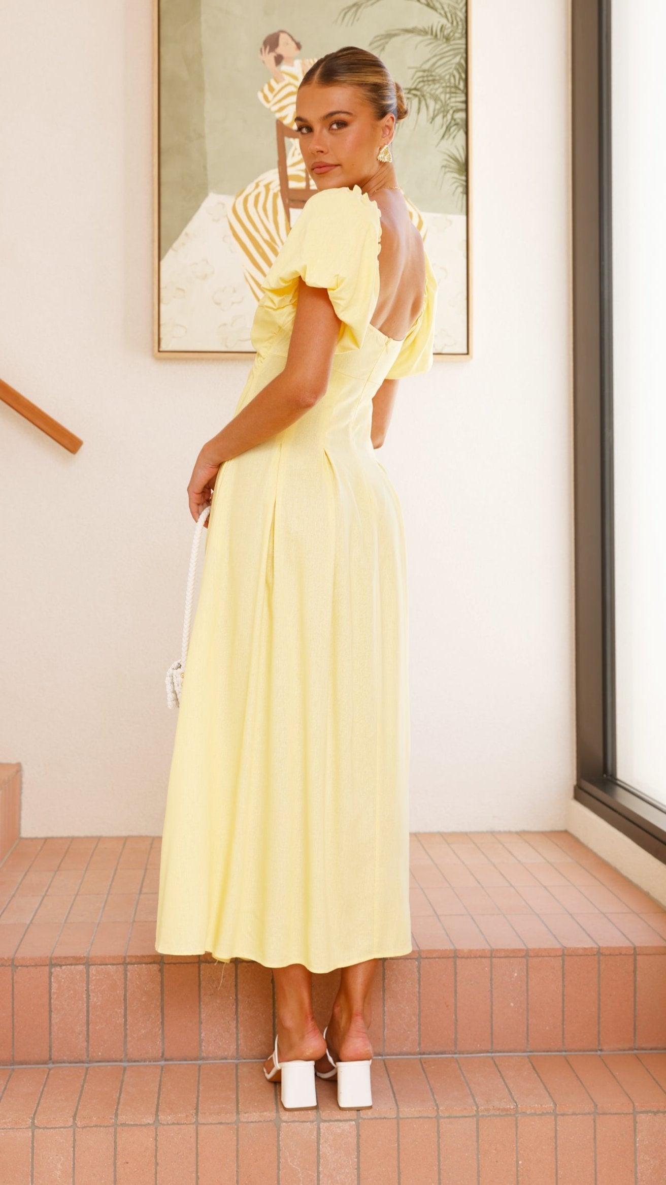 Christina Maxi Dress - Lemon