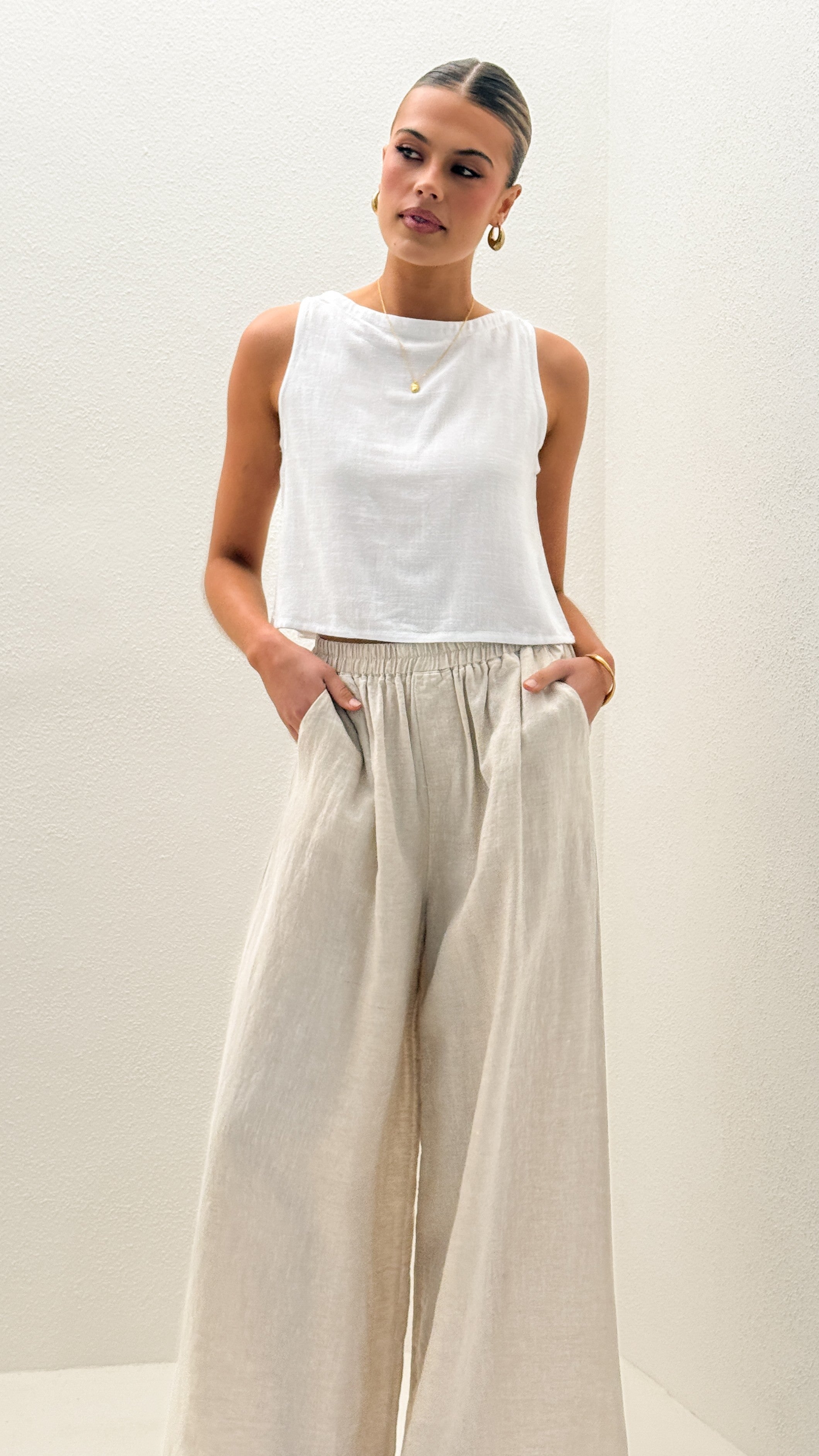 Oceana Pants - Natural