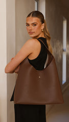 Duke Hobo Bag - Choc PU