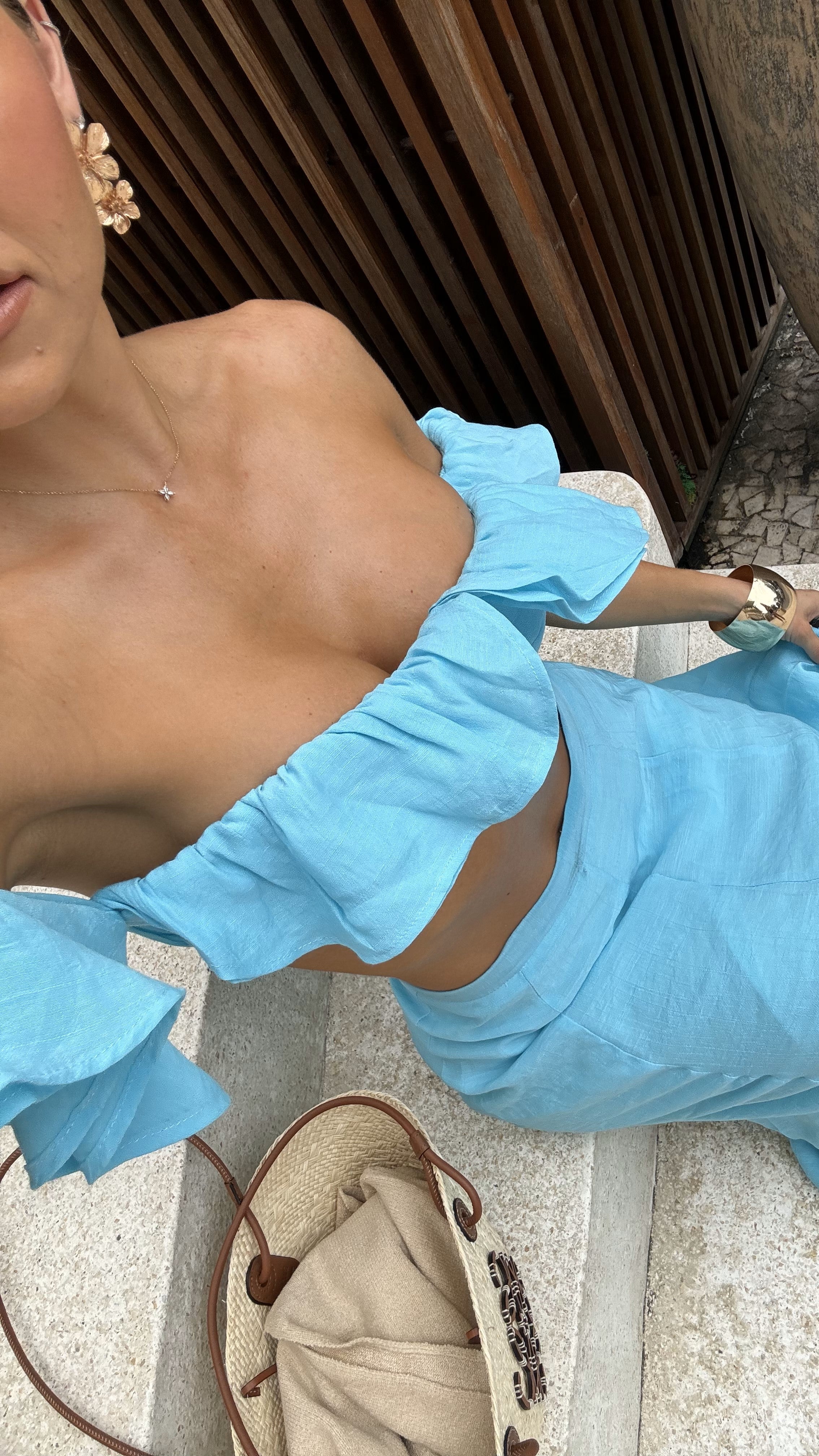 Trista Top - Blue