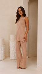 Megan Knit Pants - Camel