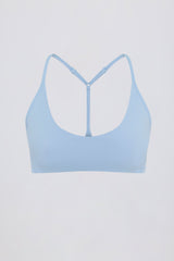 Soft Active Racerback Sports Bra in Sky