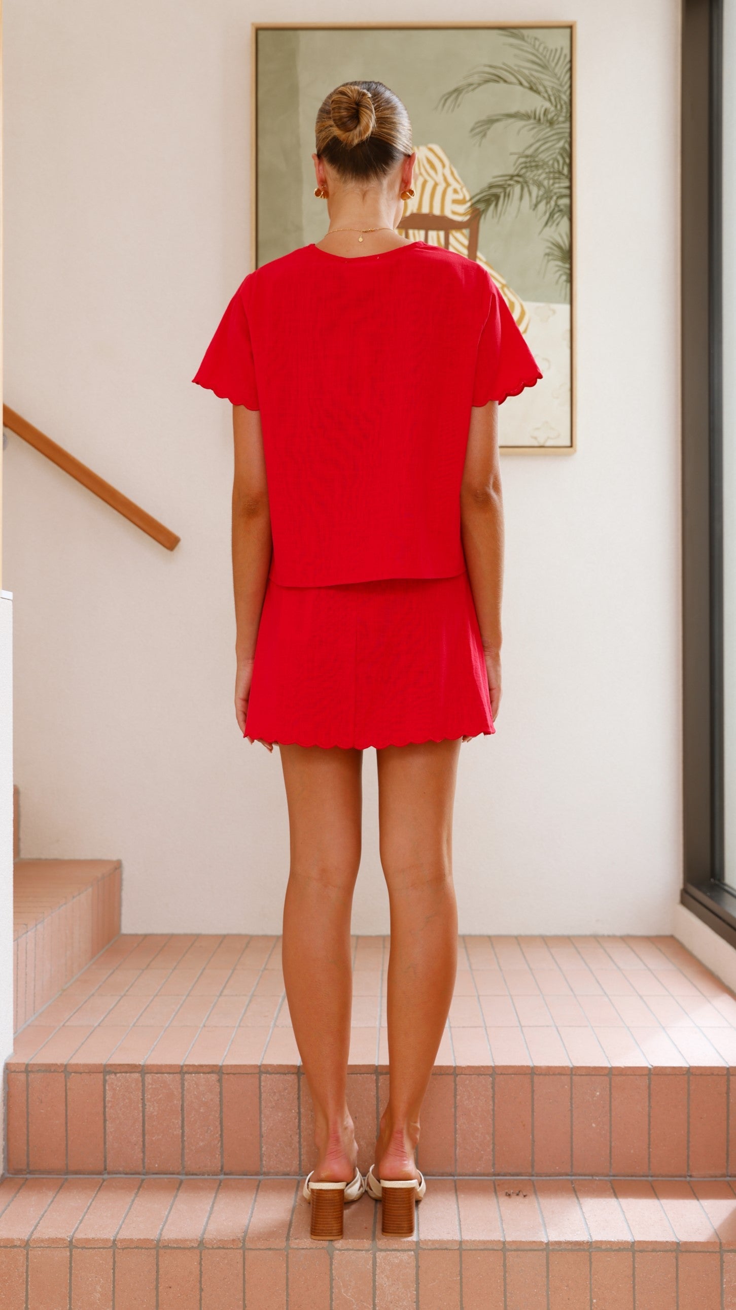 Colton Mini Skirt - Red