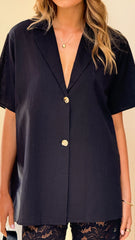 Azura Shirt And Pants Set - Black