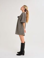 Darling Mini Dress | Black Gingham