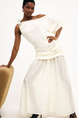 Draped Maxi Dress